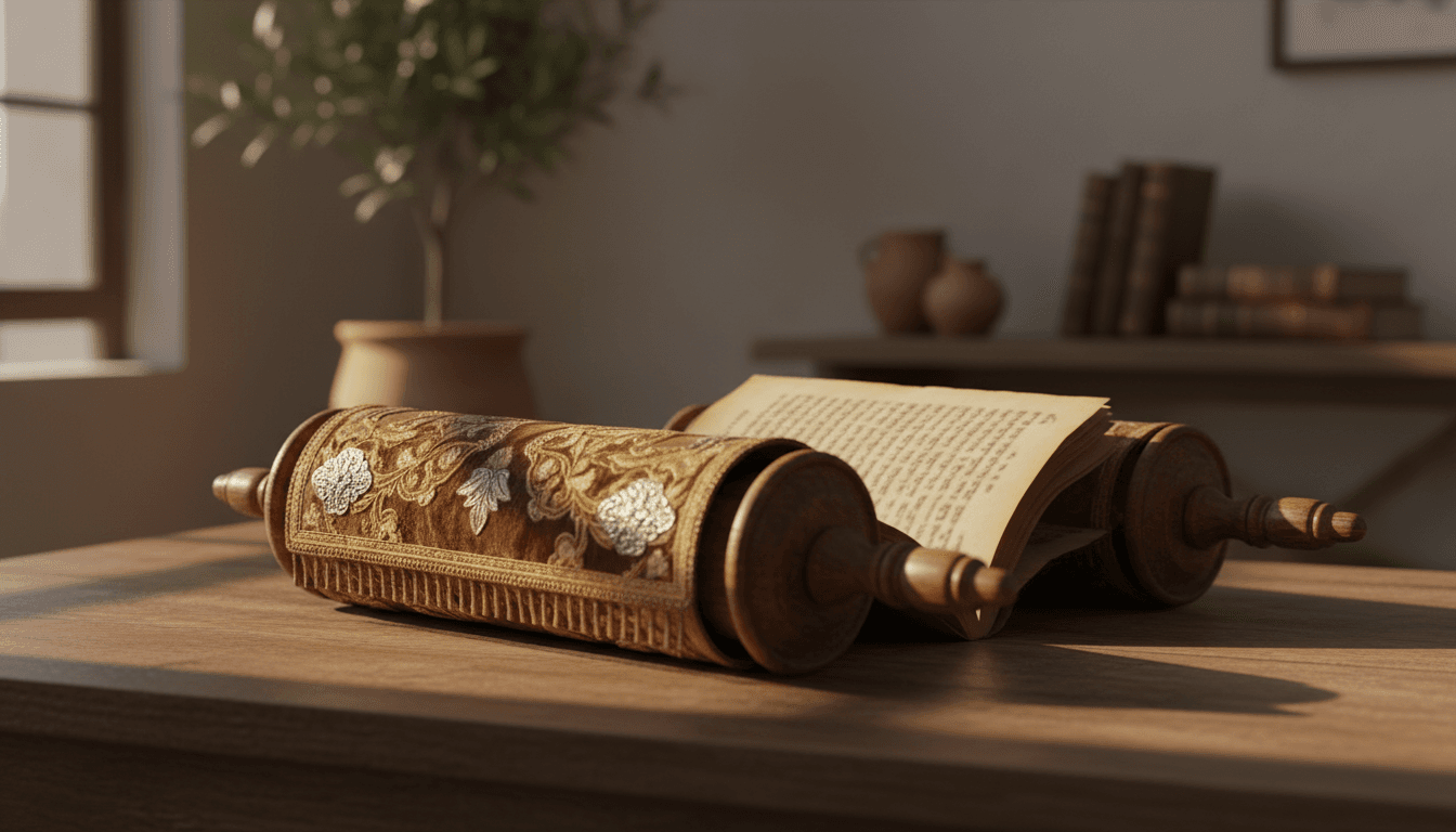 Ancient sacred text in warm natural light, symbolizing spiritual guidance and prophetic wisdom