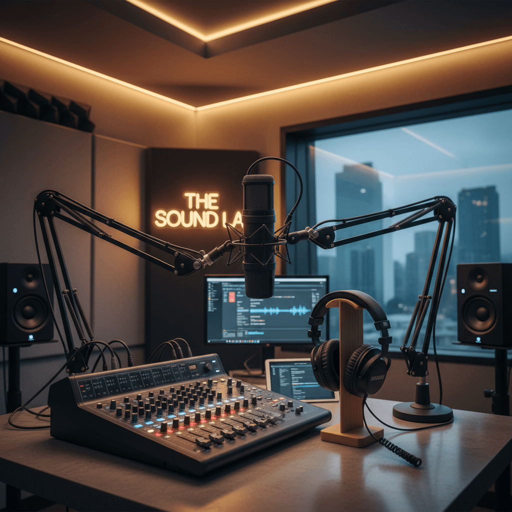 Professional audio production equipment for prophetic broadcasting